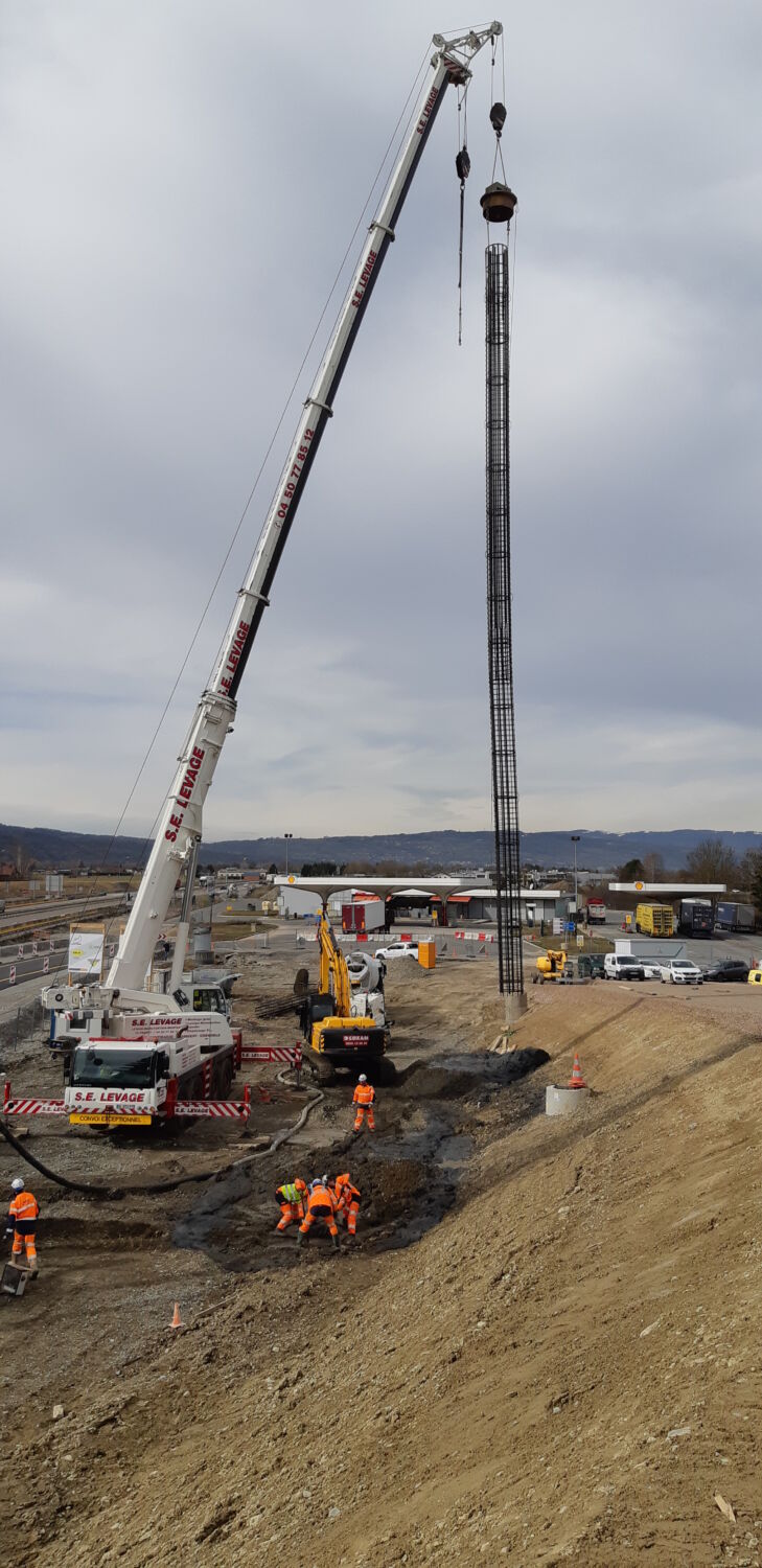 Photo d'un chantier béton