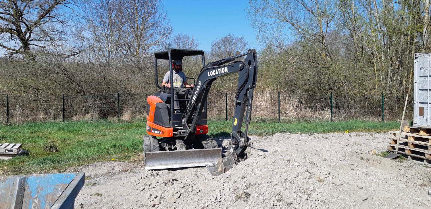 Photo d'une pelle de chantier