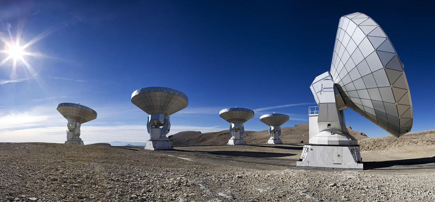 Photo de radiotélescopes
